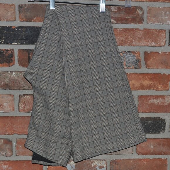Pantalone High Waisted Stretch Plaid Bell Bottom Flair Pants XS NWOT - Picture 1 of 6
